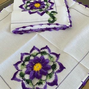 2 Handmade kitchen clothes napkins